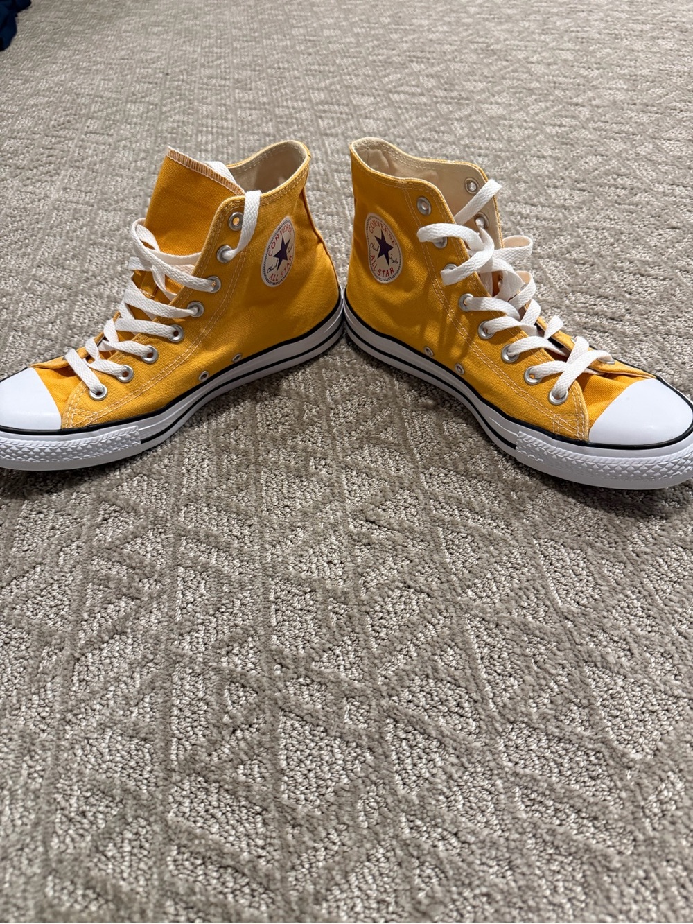 Converse High Top Sneakers - Yellow and White